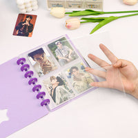 Korean Ins Style 4-Grid Mushroom Hole Photo Album for 3-inch Instax Kpop Photocards