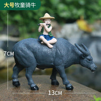 Miniature Ox/Cow Figurine for Micro Landscape Decor, Planters, Garden, and DIY Crafts