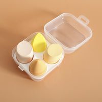 4-Piece Makeup Sponge Set with Storage Box