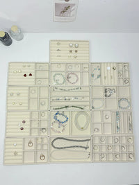 Premium Velvet Lined Jewelry Drawer Organizer Tray for Earrings, Rings, Necklaces
