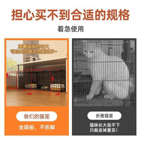 Multi-Layer Indoor Cat Cage with Litter Box Space, Large Cat Villa for Home