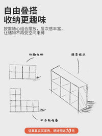 Solid Wood 8-Cube Storage Shelf Bookcase for Kids and Home, Floor Standing Display Cabinet