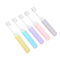 5-Pack Macaron Foldable Travel Toothbrushes with Soft Bristles