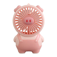 Cartoon Portable USB Rechargeable Handheld Mini Fan for Students and Kids
