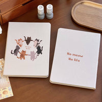 Cute Cat A5 Notebook Blank Pages for Drawing and Journaling