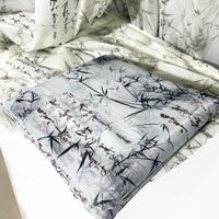 Chinese Style Bamboo Leaf Gradient Fabric for DIY Apparel and Decorations