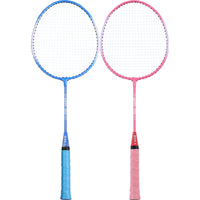 Kids' Lightweight Badminton Racket Set for 3-12 Year Olds, Durable Rackets for Children and Family Play