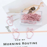 Heart-shaped Paper Clips, Pink, 15-count Box, Cute Design for Students and Office