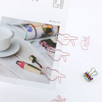 Heart-shaped Paper Clips, Pink, 15-count Box, Cute Design for Students and Office