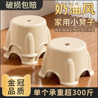Stackable Plastic Stool for Living Room, Bathroom, and Kids - Non-Slip and Space-Saving