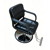 Adjustable Swivel Heavy-Duty Salon Styling Chair for Hairdressers, Black