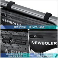Bicycle Frame Bag Waterproof Front Tube Pouch for Mountain Road Bikes