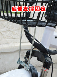 Foldable Electric Bicycle Front Basket with Liner Bag for Shopping and Pets