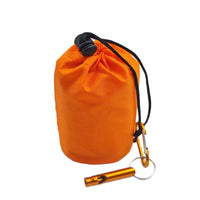 Emergency PE Aluminum Film Sleeping Bag with Carabiner & Whistle for Outdoor Camping Survival