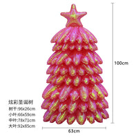 Christmas Tree Shaped Foil Balloons for Holiday Party Decoration