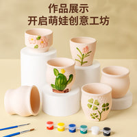 Kids' Electric Pottery Wheel Kit with Clay, Tools, and Paint for DIY Crafts