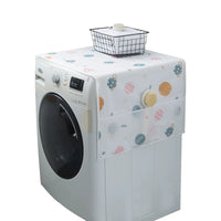 Washable Dustproof Refrigerator Washing Machine Cover with Storage Pockets