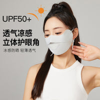 Adult Summer Breathable UV Protection Full-Face Mask for Women