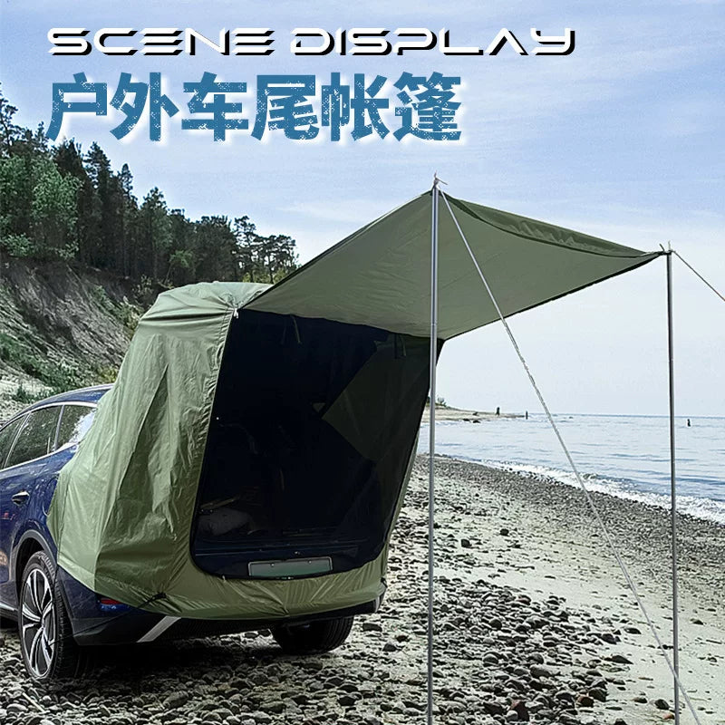 SUV Tailgate Tent Awning for Camping, Picnics, and Outdoor Recreation - Waterproof and Sun Protection