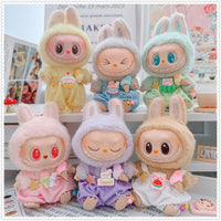 10-15cm Cotton Doll Outfits - Starfish, New Year, Christmas Jumpsuits & Dresses