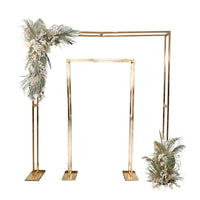 Wedding Arch Backdrop Stand Metal Flower Frame for Outdoor Ceremony Decoration
