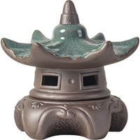 Chinese Zen Ceramic Pavilion Aquarium Landscaping Ornament