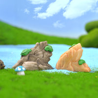 Miniature Resin Mountain Aquarium Ornament for Micro Landscape Gardening
