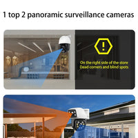 Dual-Lens 360° Rotating WiFi Outdoor Waterproof Security Camera