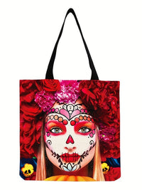 Halloween Cat Pumpkin Ghost Large Capacity Tote Bag for Men and Women