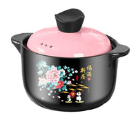 Ceramic Casserole Pot for Gas Stove, Clay Cooking Pot with Lid, Gift Boxed