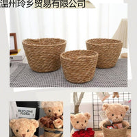 Nordic Style Woven Flower Basket, Rattan Hug Bucket for Flower Shop, Home Decor, Bamboo Woven Flower Pot