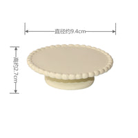 Zakka Christmas Miniature Round Table for Dollhouse Scenes & Photography Props