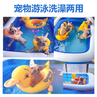 Inflatable Foldable Pet Swimming Pool for Dogs, Thickened PVC Bathtub for Home Use