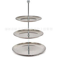 Stainless Steel Multi-tier Display Stand for Jewelry, Keys, Desserts, and Candies