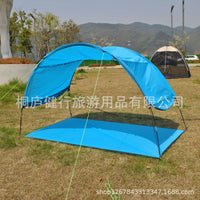Beach Camping Tent with Integrated Ground Sheet for 5-8 People
