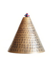 Mount Fuji Brass Wind Chime Japanese Style Hammered Copper Bell for Meditation and Decor