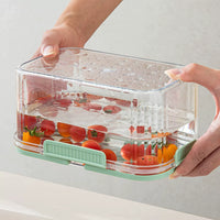 Portable Insulated Lunch Box with Ice Pack, Large Capacity Outdoor Camping Picnic Food Container, Sealed Fruit Box