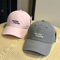 Unisex Quick-Dry Breathable Waterproof Baseball Cap with Wide Brim and Embroidery