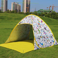 Automatic Pop-Up Camping Tent for Beach and Outdoor Sun Protection