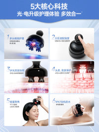 Multi-functional EMS Red Light Scalp Massager for Face Lifting & Skin Rejuvenation