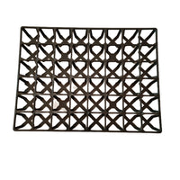 Rectangular Succulent Planter Tray with Cross Grids, Seedling Starter Tray for Small Square Pots