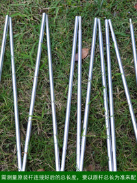 Aluminum Alloy Tent Poles for Single/Double Person Outdoor Tents, Folding Support Rods, Lightweight & Durable