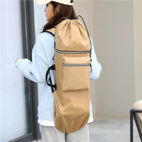 Skateboard Backpack Waterproof Longboard Carry Bag for Land Surfing and Double-Kick Boards