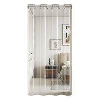 EVA Transparent Kitchen Door Curtain with Roman Grommets, Oil-Proof and Easy to Clean
