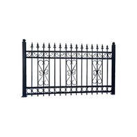 Wrought Iron Garden Fence Panel for Villa and Community Security