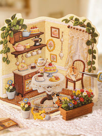 Miniature Embroidered Patchwork Scene Stickers for DIY Crafting