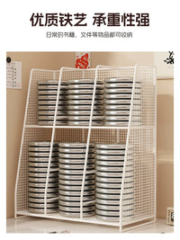 Multi-layer Desktop Book Organizer and File Rack for Students and Office