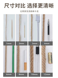 Natural Jute Twine Rope for DIY Crafts, Cat Scratching Posts, and Home Decor