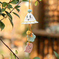 Jingdezhen Ceramic Wind Chime for Garden Patio Home Decor