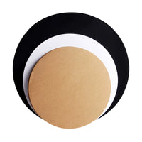 50 Sheets Round Thick Kraft Cardboard Drawing Paper for Sketching and Colored Pencils